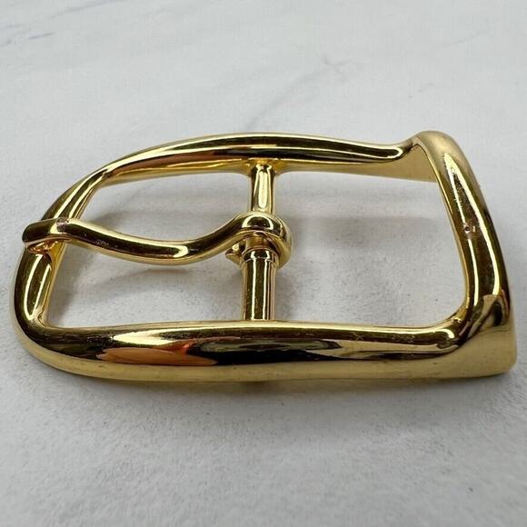 Vintage Gold Tone Simple Basic Belt Buckle for up to 1 Inch Belt - Picture 5 of 8